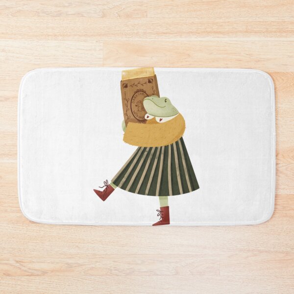 Item preview, Lady Frog And Her Chocolate Whimsical Art designed and sold by carlottaiart.
