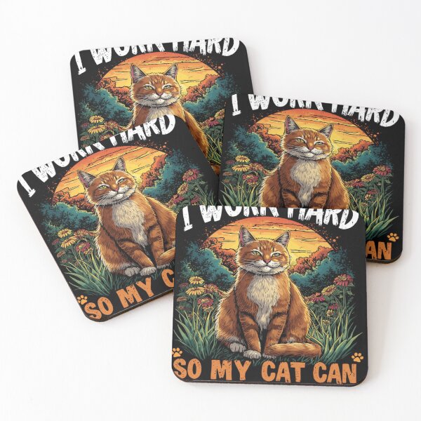 Item preview, I Work Hard So My Cat Can Have a Better Life – Orange Tabby Cat Gift designed and sold by DanubeDesigns.