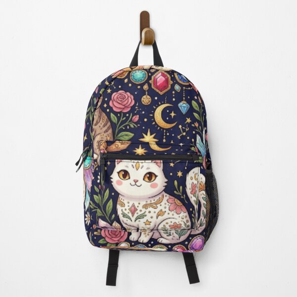 Item preview, Magic Crystal Cats and Gems Pattern designed and sold by Iampoji.