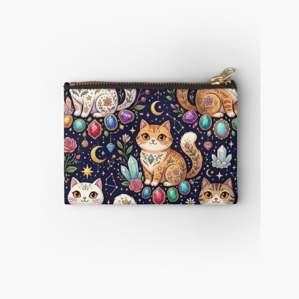 Item preview, Magic Crystal Cats and Gems Pattern  designed and sold by Iampoji.