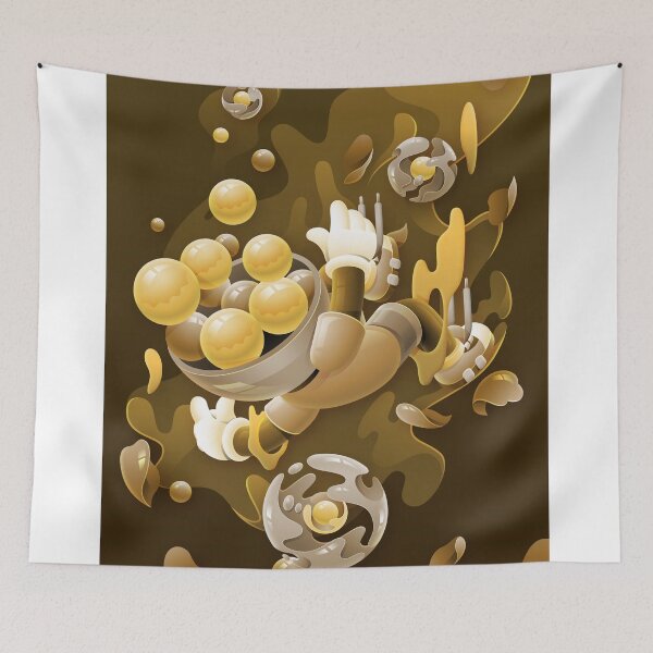 Item preview, Falling Cartoon Character With Floating Spheres designed and sold by Lexkon Liu's art.
