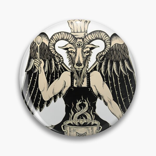 Item preview, 54 Vegan Chef Baphomet Hail Seitan designed and sold by madren22.