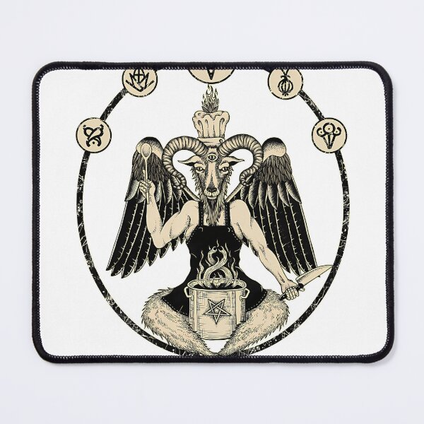 Item preview, 54 Vegan Chef Baphomet Hail Seitan designed and sold by madren22.