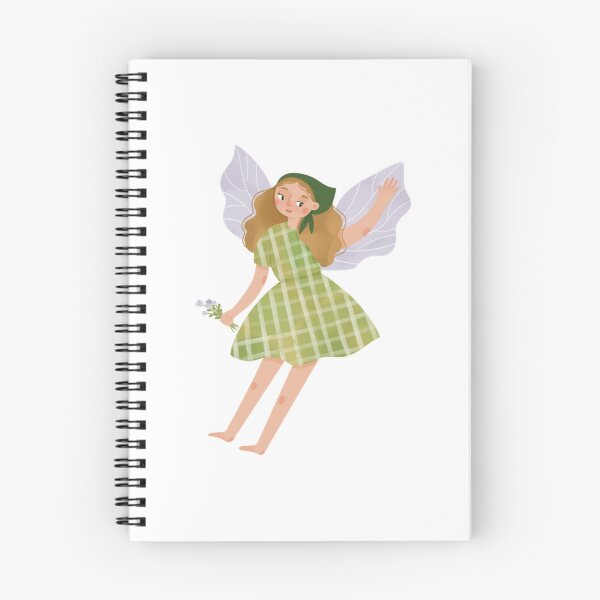 Item preview,  Fairy In Green Checkered Dress Kawaii Art designed and sold by carlottaiart.
