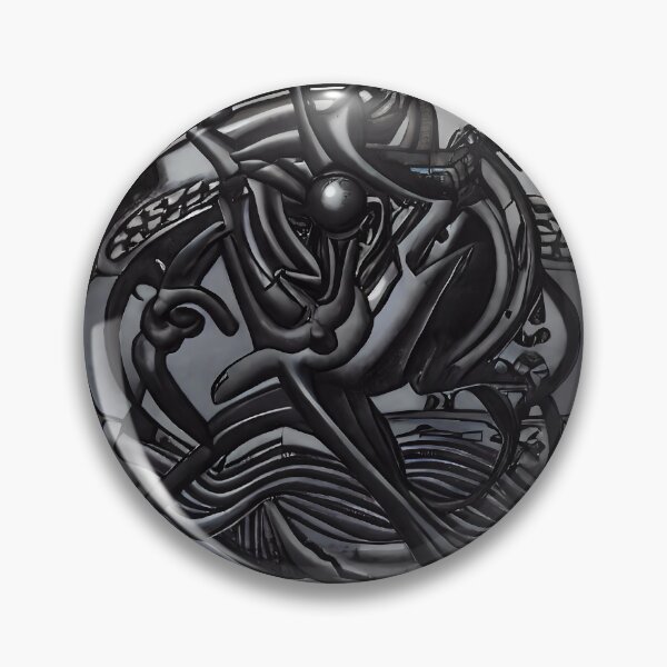 Item preview, Dark Tentacle Biomechanical Creature Orb Surreal Abstract Art designed and sold by YugenWorkshop.