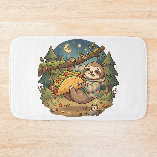 Item preview, Cute Sloth Eating Taco designed and sold by MzulhilmiZam.
