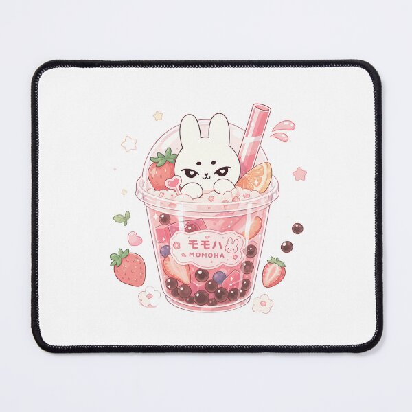 Item preview, Kawaii Strawberry Bubble Tea Bunny designed and sold by kokoriiland.
