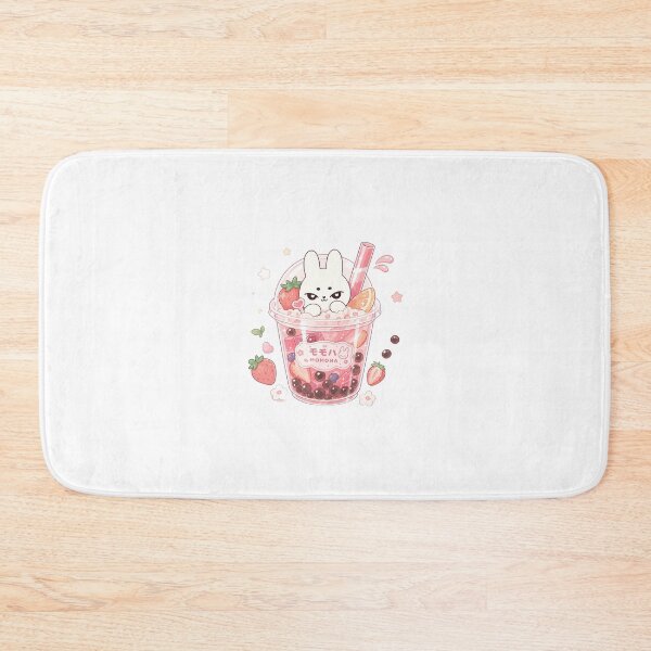 Item preview, Kawaii Strawberry Bubble Tea Bunny designed and sold by kokoriiland.