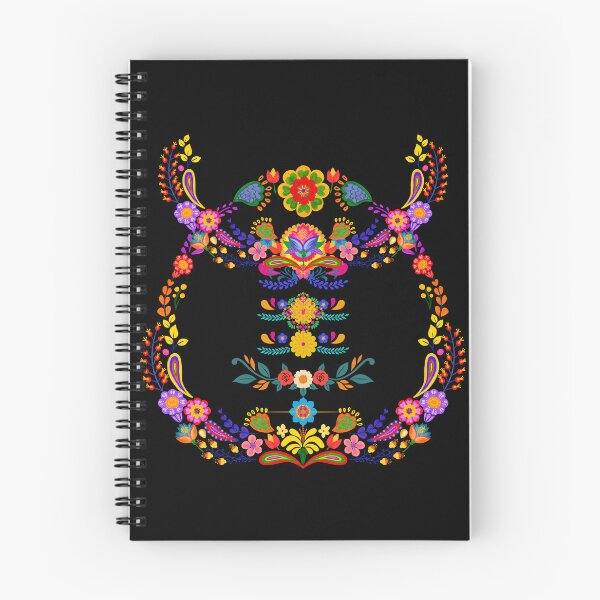 Item preview, Scandinavian Folk Art Floral Frame | Colorful Nordic Ornament designed and sold by GorinART.