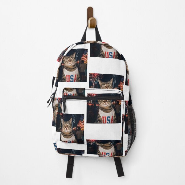 Item preview, Funny 4th of July, Patriotic Smoking Cat, designed and sold by KustMeram.