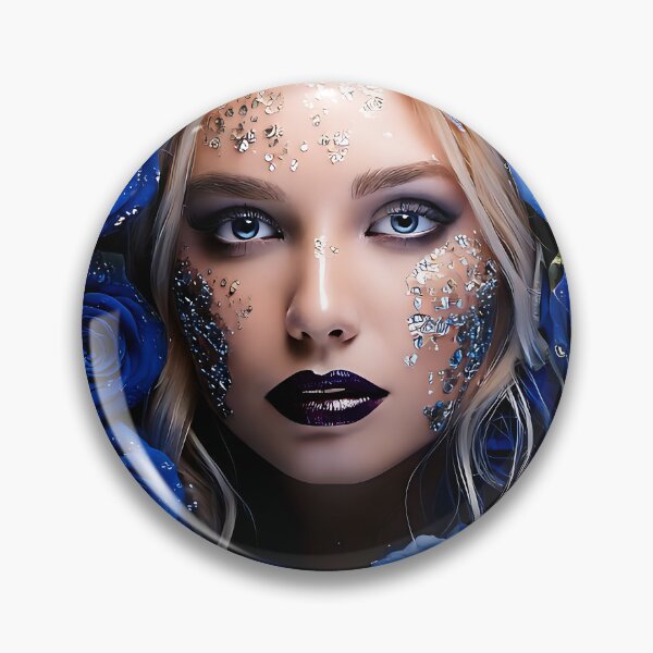 Item preview, Blue Rose Gothic Goddess designed and sold by ToxicInkArt.
