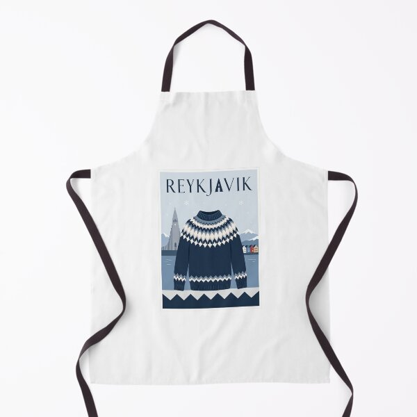 Item preview, Reykjavik Icelandic Sweater Travel Poster designed and sold by Beyond Destinations.
