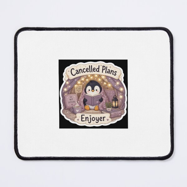 Item preview, Cancelled Plans Enjoyer Penguin Sticker designed and sold by tradegooogle.
