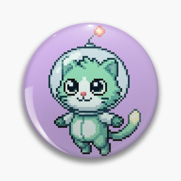 Item preview, Mint Space Cat Drifting Through the Cosmos designed and sold by Matilda Pixel.