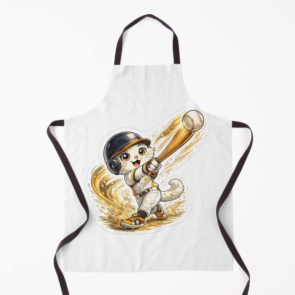 Item preview, DreamPaw Baseball Cat | Cute Kawaii Baseball Kitten Sports Lover Gift designed and sold by DreamPaw Studio.