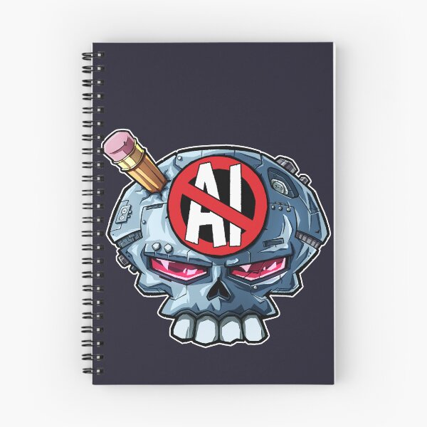 Item preview, Anti AI Robot Skull designed and sold by Ninjatron.