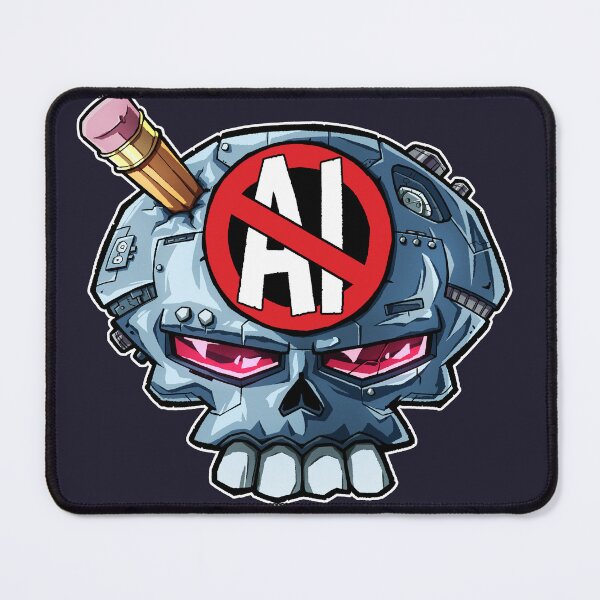 Item preview, Anti AI Robot Skull designed and sold by Ninjatron.