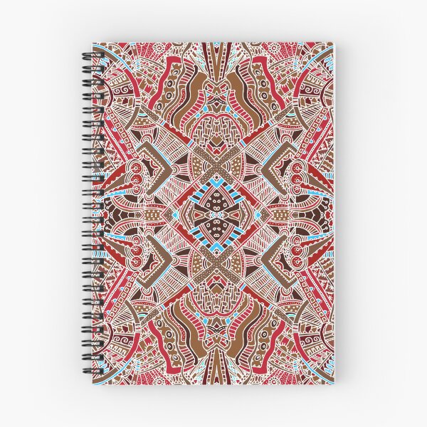 Item preview, Tribal Mandala Seamless Pattern – Rust Brown Turquoise Ethnic Geometric Print designed and sold by 555Design.