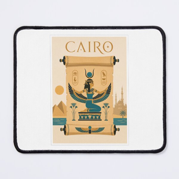 Item preview, Cairo Ancient Egyptian Goddess Travel Poster designed and sold by Beyond Destinations.