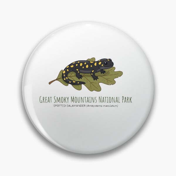 Item preview, Spotted Salamander on Leaf Smoky Mountains Wildlife Art Minimalist Animal designed and sold by Yellowriversss.
