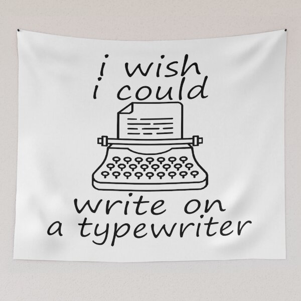 Item preview, I Wish I Could Write On A Typewriter Vintage Art designed and sold by sednalafandy79.