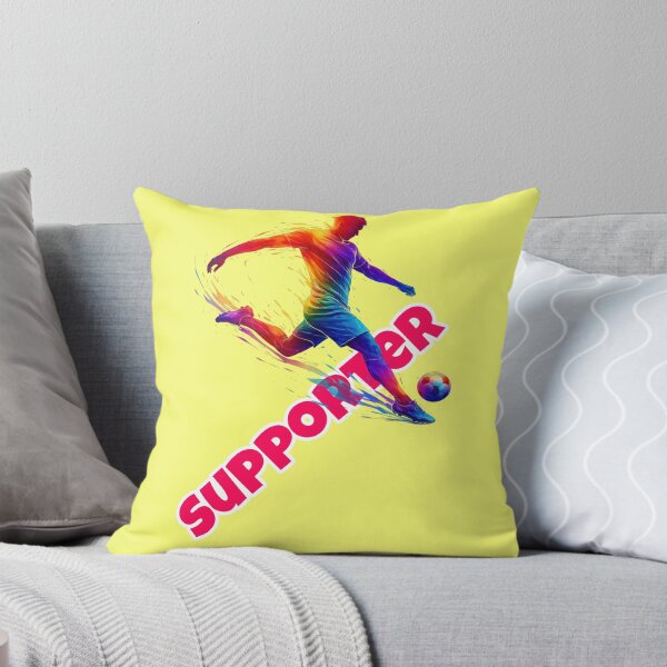 Item preview, A football supporter shoots a ball in bright colors. designed and sold by Mauswohn.