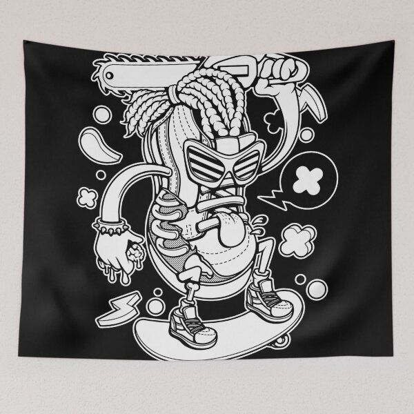 Item preview, Cool Cartoon Sneaker Character On Skateboard designed and sold by Lexkon Liu's art.