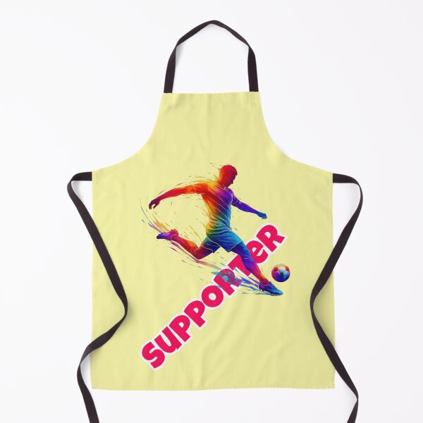 Item preview, A football supporter shoots a ball in bright colors. designed and sold by Mauswohn.