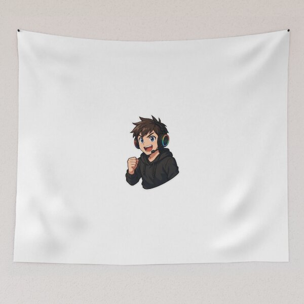Item preview, Anime Gamer Boy with RGB Headset – Gaming Streamer  designed and sold by Flipnship.