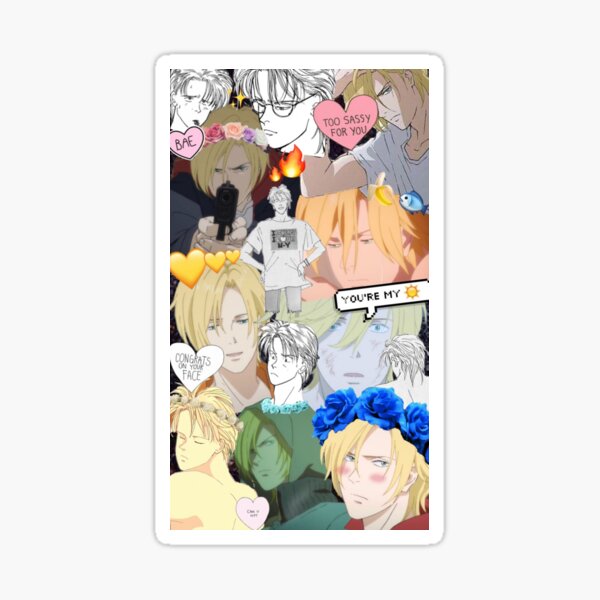 Banana Fish Edit Stickers Redbubble