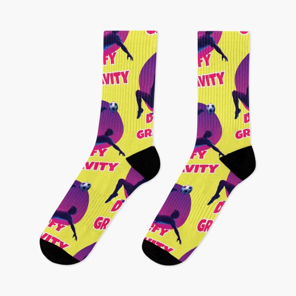 Item preview, Defy Gravity Footballer Bicycle Kick in Purple Circle designed and sold by Mauswohn.