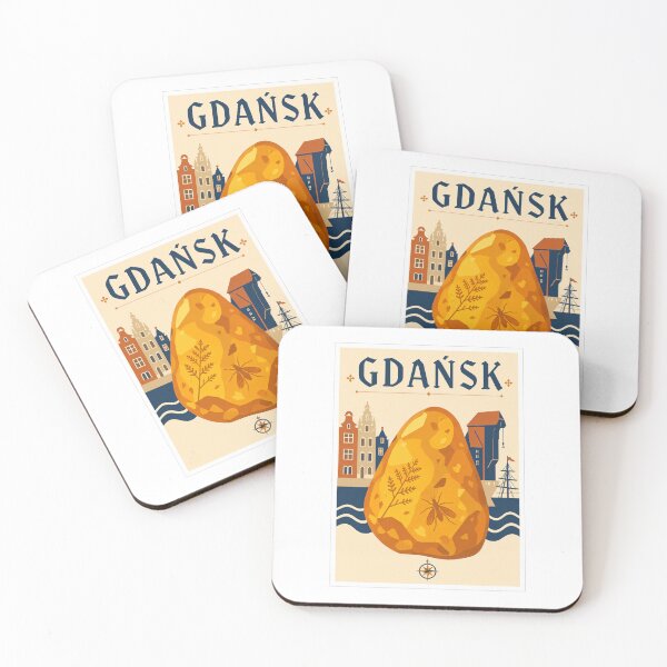 Item preview, Gdansk Amber Baltic Travel Poster designed and sold by Beyond Destinations.