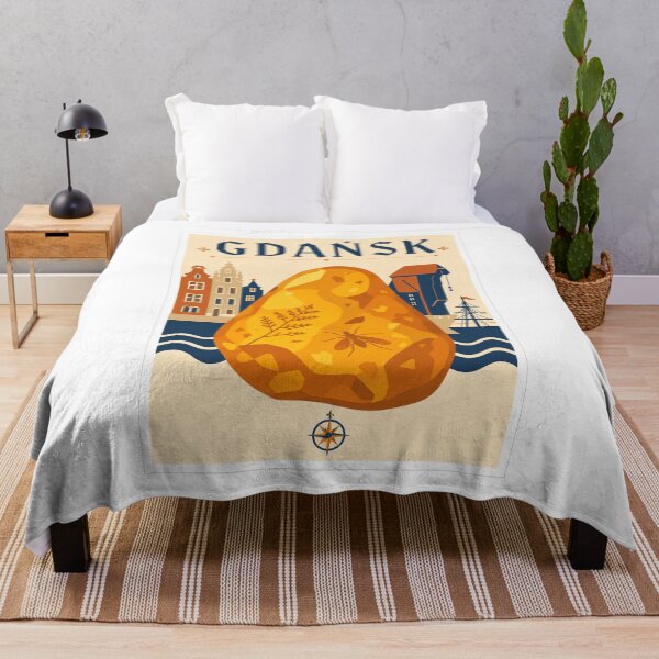 Item preview, Gdansk Amber Baltic Travel Poster designed and sold by Beyond Destinations.