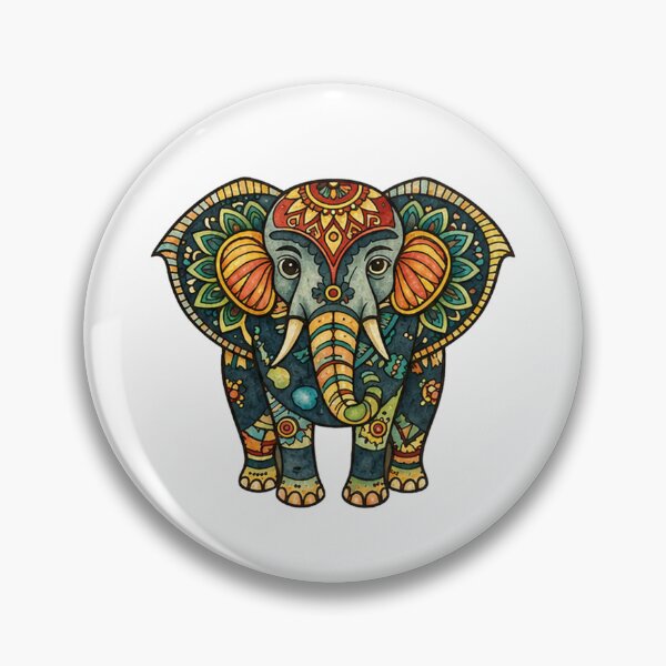 Item preview, Elephant Retro Painting designed and sold by Ejamescorodi.