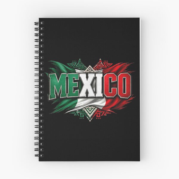 Item preview, Proud Mexico Flag Aztec Tribal Pattern Heritage Independence Day Graphic Art designed and sold by ObukiLantara.