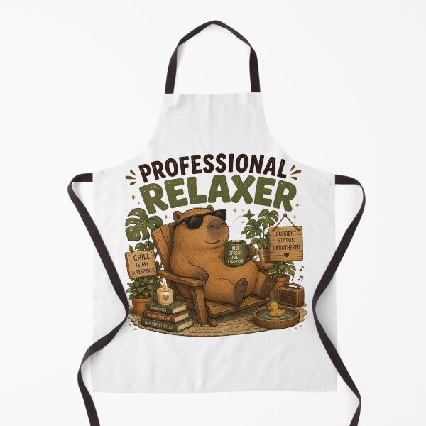 Item preview, Professional Relaxer Capybara with Coffee Funny Chill Mode Animal Design designed and sold by RJACreative.