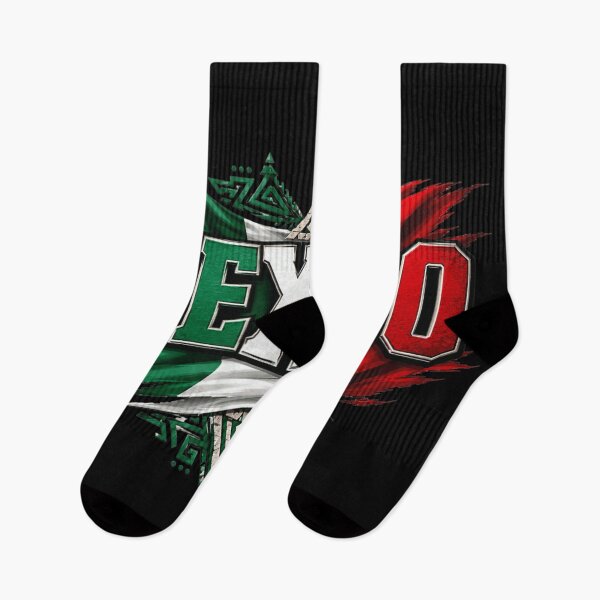 Item preview, Proud Mexico Flag Aztec Tribal Pattern Heritage Independence Day Graphic Art designed and sold by ObukiLantara.