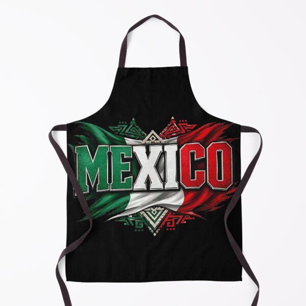 Item preview, Proud Mexico Flag Aztec Tribal Pattern Heritage Independence Day Graphic Art designed and sold by ObukiLantara.