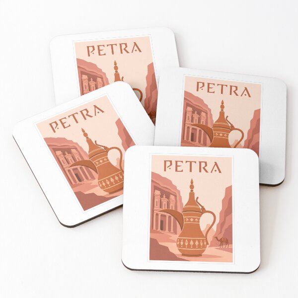 Item preview, Petra Arabic Coffee Travel Poster designed and sold by Beyond Destinations.
