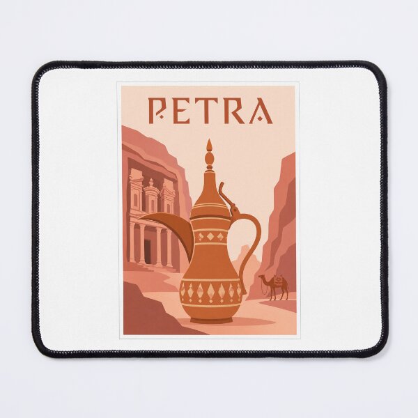 Item preview, Petra Arabic Coffee Travel Poster designed and sold by Beyond Destinations.