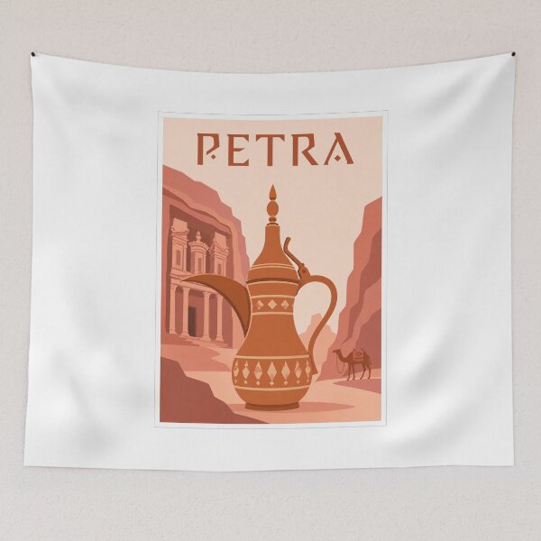 Item preview, Petra Arabic Coffee Travel Poster designed and sold by Beyond Destinations.