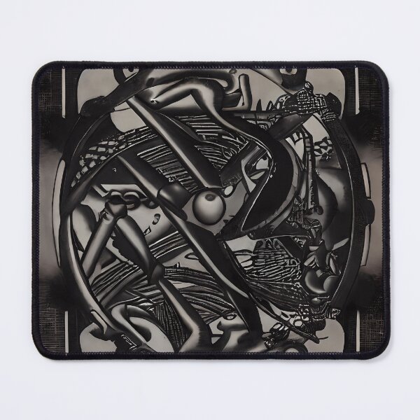 Item preview, Dark Mechanical Armillary Eye Creature Surreal Abstract Art designed and sold by YugenWorkshop.