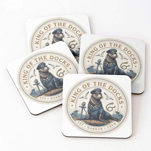 Item preview, Sea Lions - King of the Docks – Nautical Sea Lion Harbor Crew designed and sold by ArcticFoxStudio.