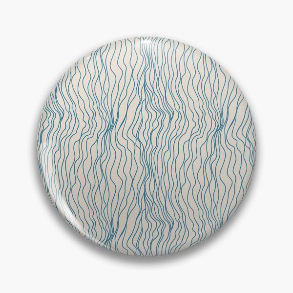Item preview, Teal Wavy Lines Abstract Pattern Ocean Current Minimalist Art designed and sold by Zaya_art.
