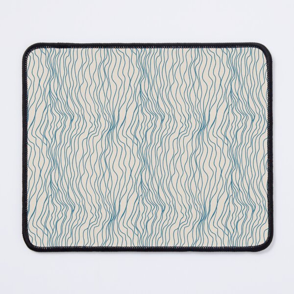 Item preview, Teal Wavy Lines Abstract Pattern Ocean Current Minimalist Art designed and sold by Zaya_art.