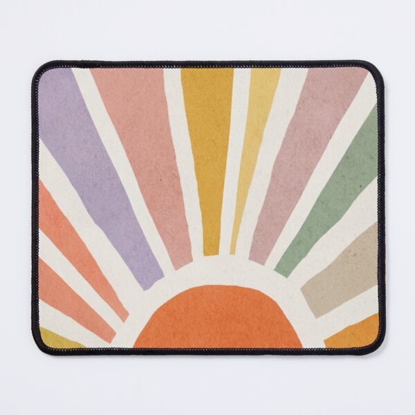 Item preview, Boho Sunrise Abstract Wall Art | Retro Sunburst Minimalist Design designed and sold by SunnyIris.