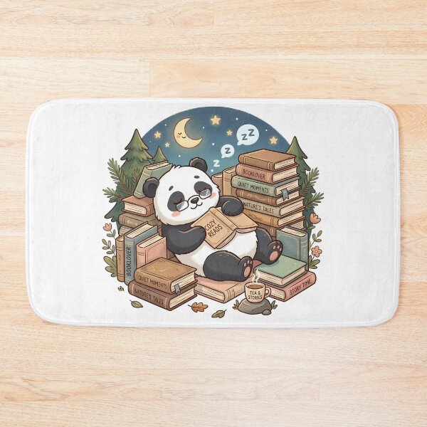 Item preview, Cute Panda Sleeping on Books designed and sold by MzulhilmiZam.