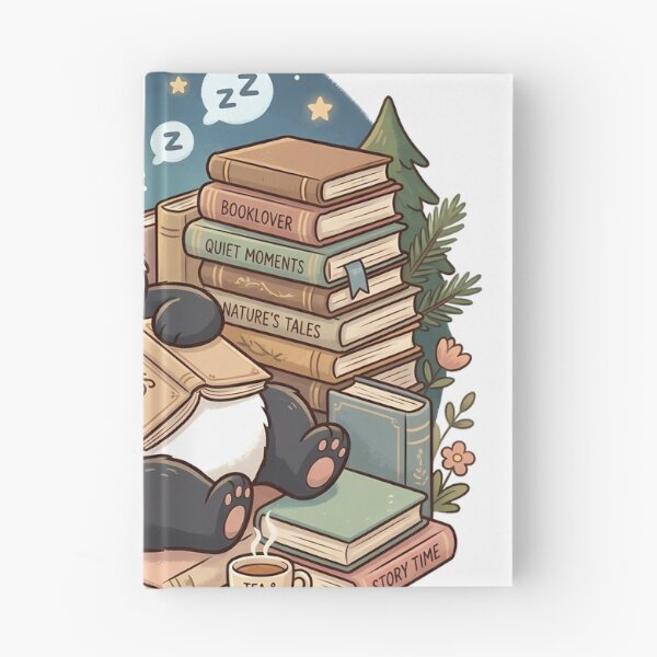 Item preview, Cute Panda Sleeping on Books designed and sold by MzulhilmiZam.
