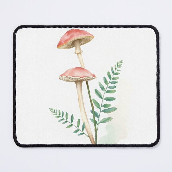 Item preview, Watercolor Botanical Red Mushrooms Fine Art Print designed and sold by Vida e Arte.