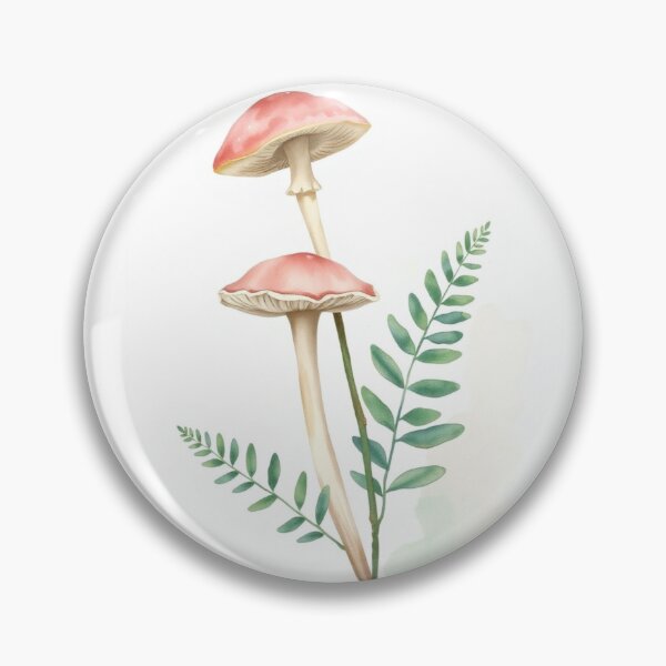 Item preview, Watercolor Botanical Red Mushrooms Fine Art Print designed and sold by Vida e Arte.